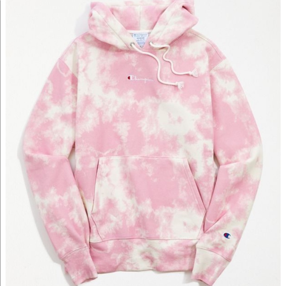 Champion x Urban Outfitters tie dye hoodie
